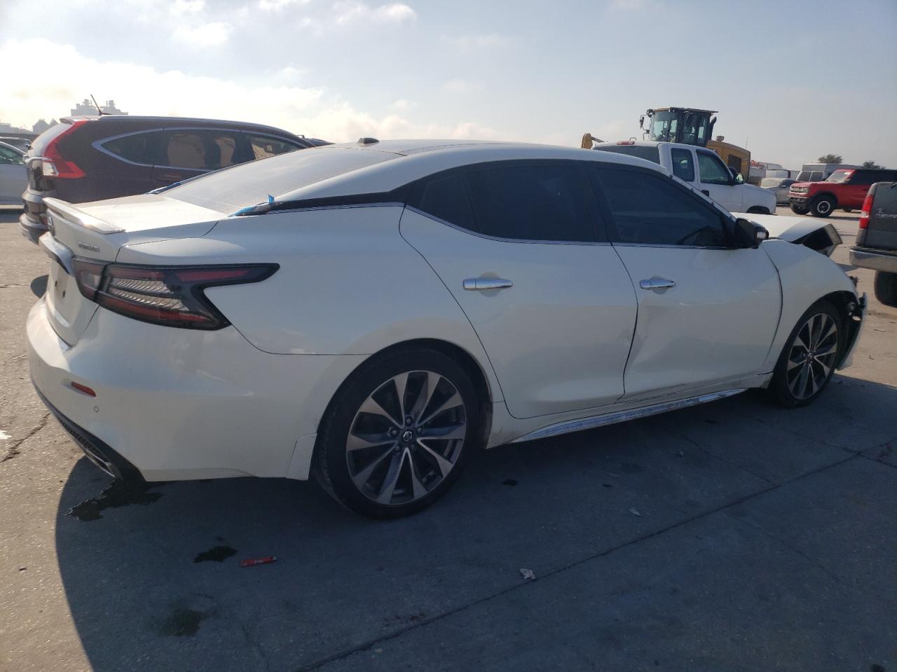 2019 Nissan Maxima VIN 1N4AA6AV5KC375128 Copart auction photo, front end / side damage thumbnail 3