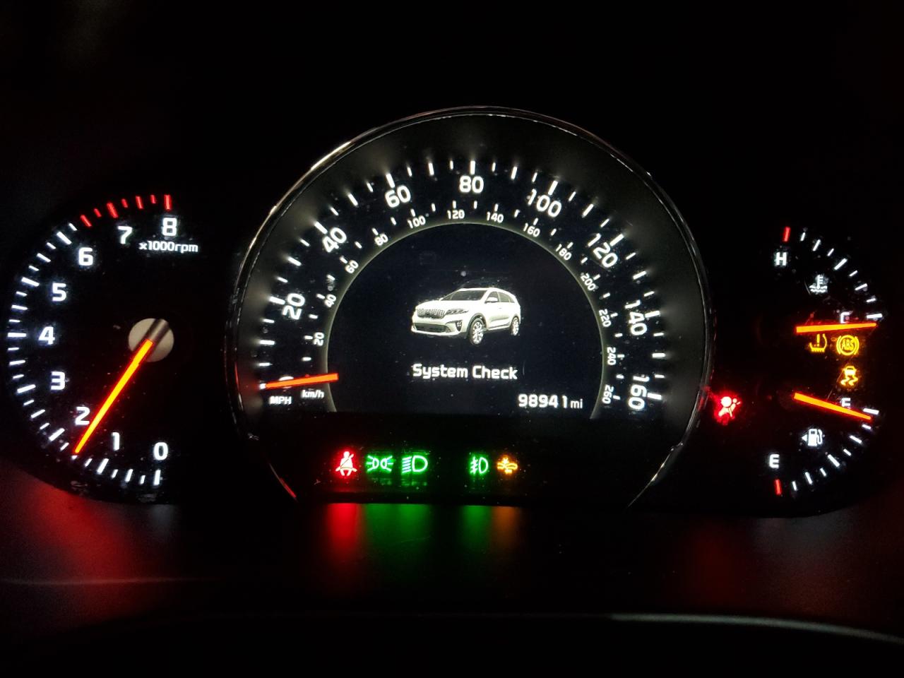 2019 KIA Sorento VIN 5XYPHDA52KG500392 Copart auction photo, front end damage thumbnail 9