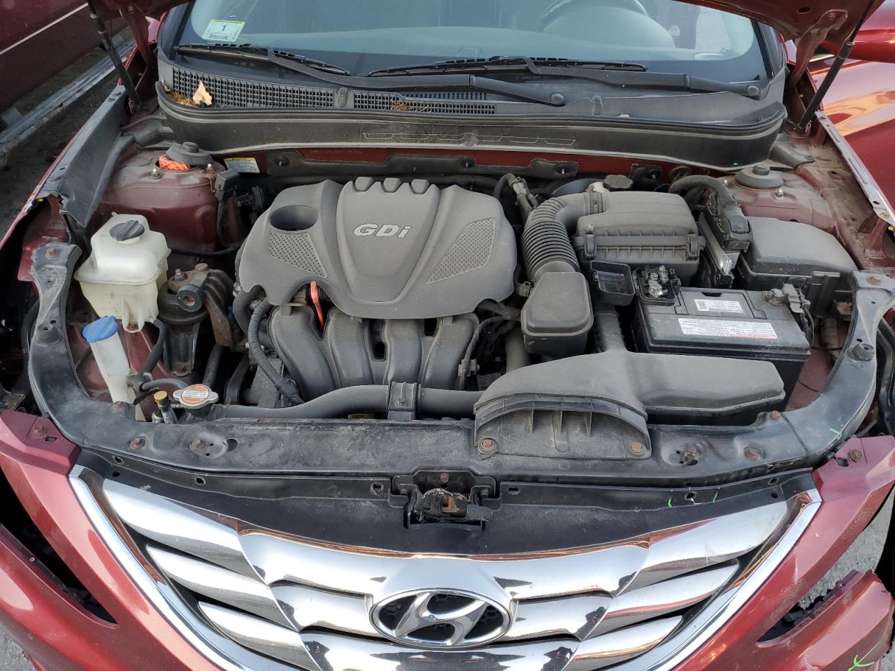 2013 Hyundai Sonata VIN 5NPEC4AC3DH514706 Copart auction photo, front end / minor dent/scratches damage thumbnail 11