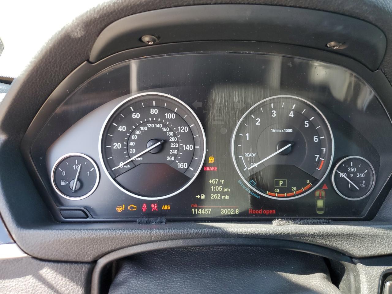 2012 BMW 3er VIN WBA3A5C54CF342354 Copart auction photo, front end damage thumbnail 9
