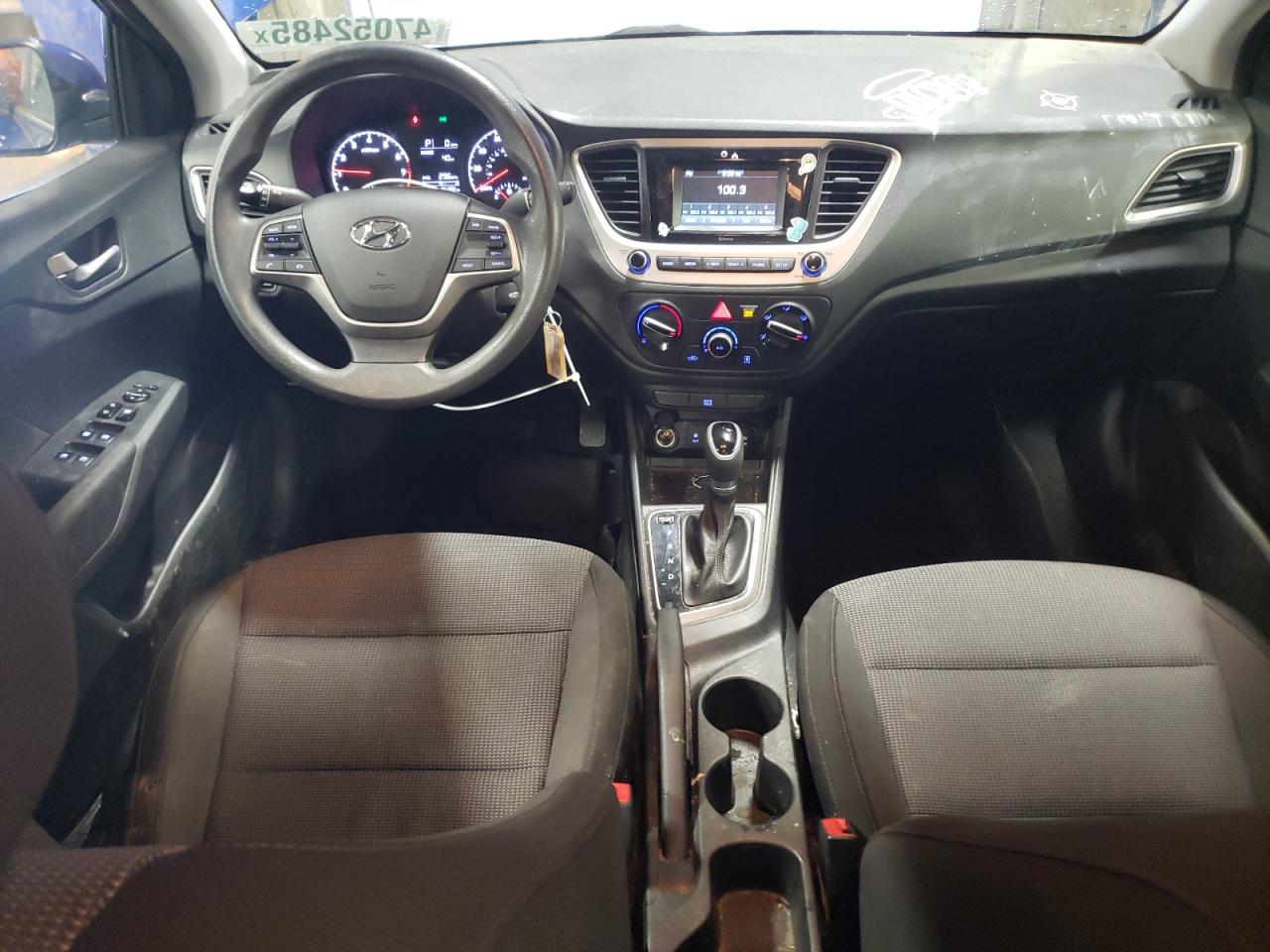 2019 Hyundai Accent VIN 3KPC24A31KE042243 Copart auction photo, rear end damage thumbnail 8