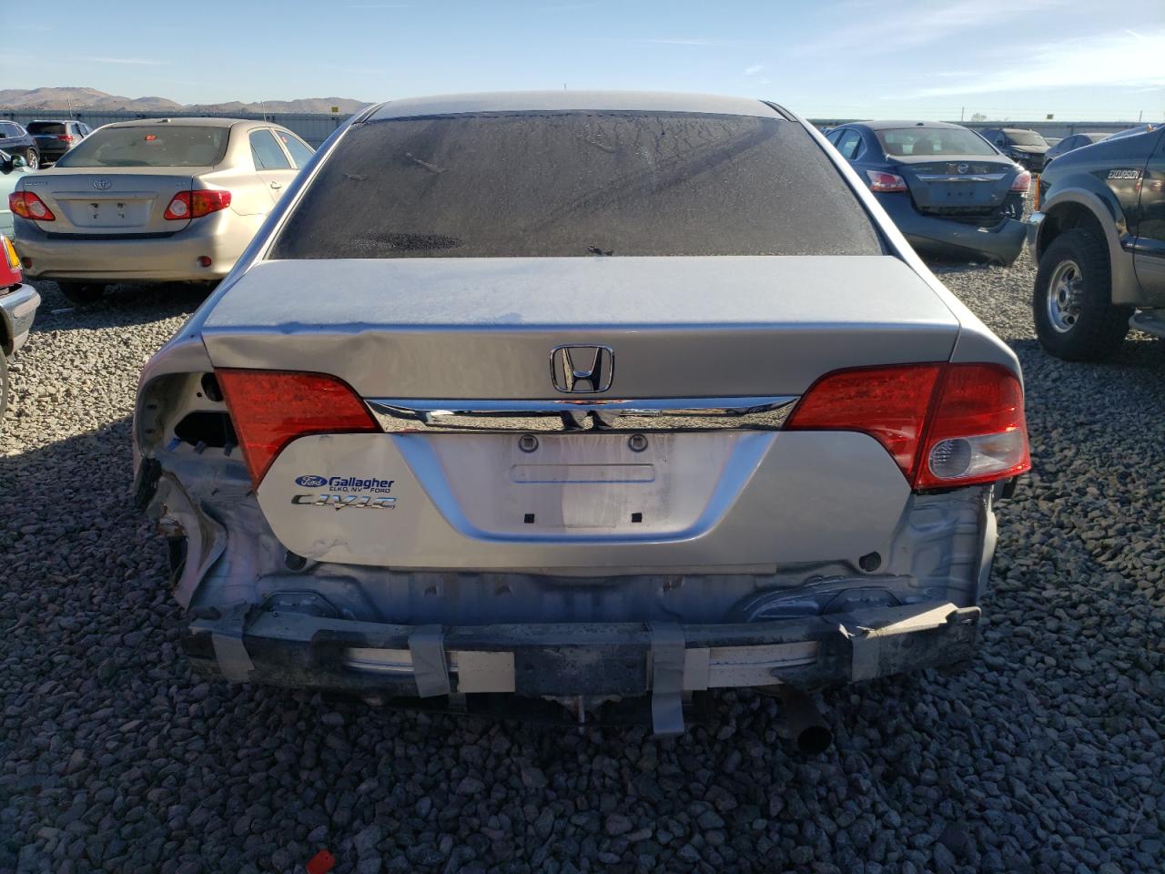 2010 Honda Civic VIN 2HGFA1F97AH509147 Copart auction photo, rear end damage thumbnail 6