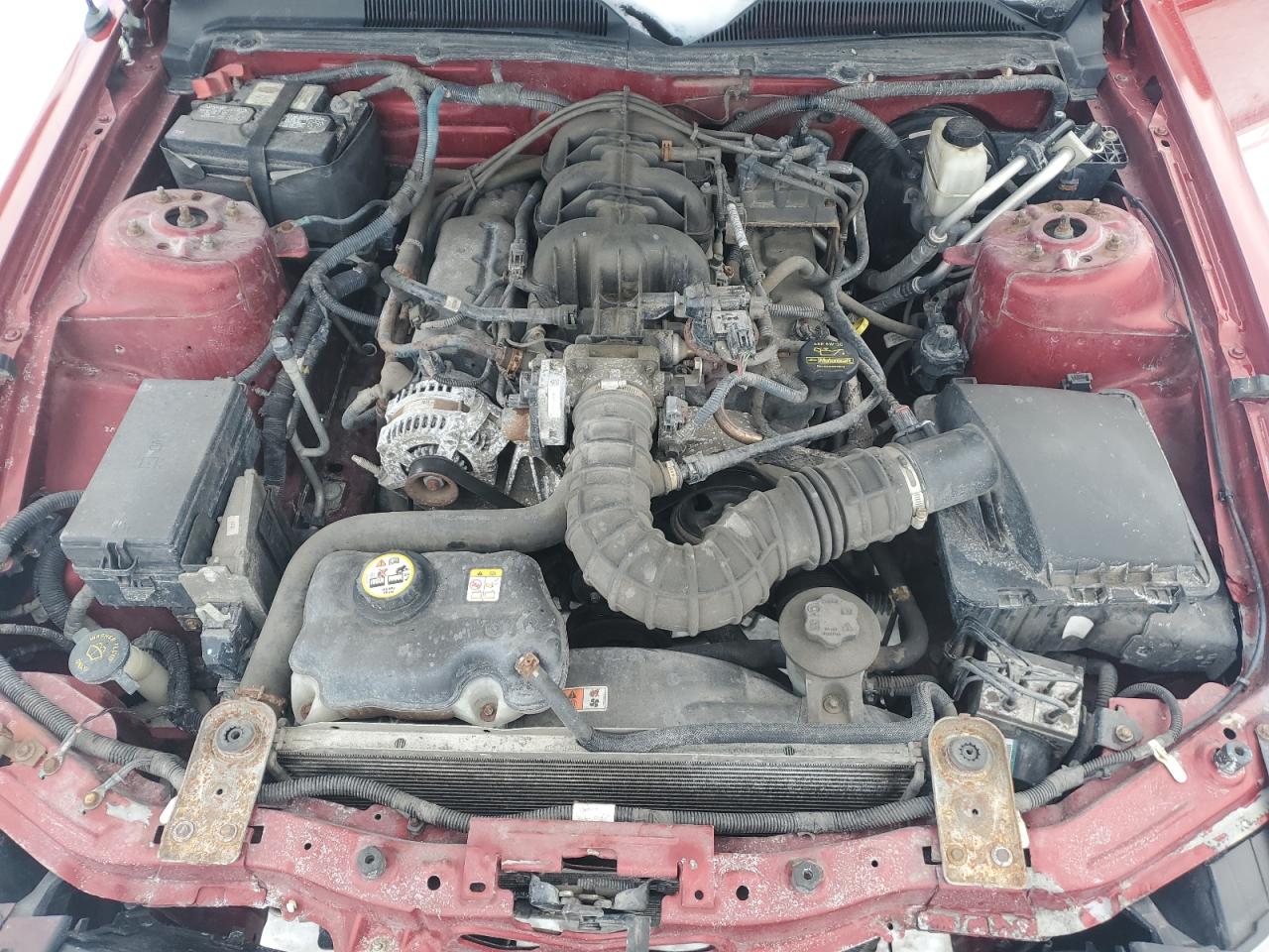 2009 Ford Mustang VIN 1ZVHT84N795110734 Copart auction photo, front end / side damage thumbnail 11