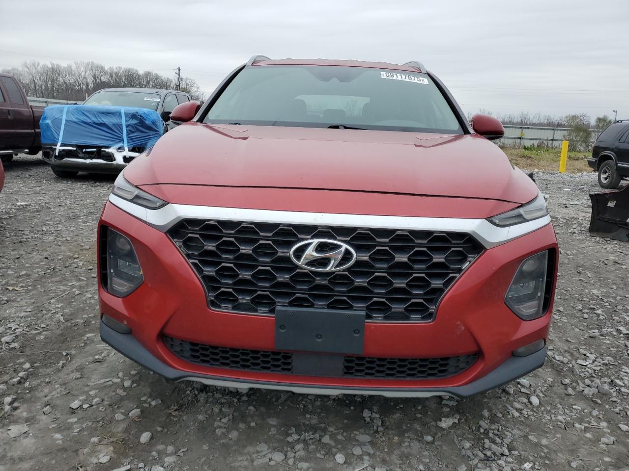 2019 Hyundai Santa Fe VIN 5NMS33AD8KH054314 Copart auction photo, rear end damage thumbnail 5