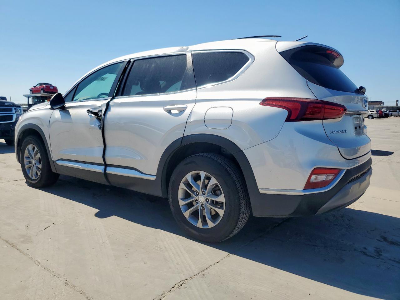 2019 Hyundai Santa Fe VIN 5NMS23AD9KH088328 Copart auction photo, side damage thumbnail 2