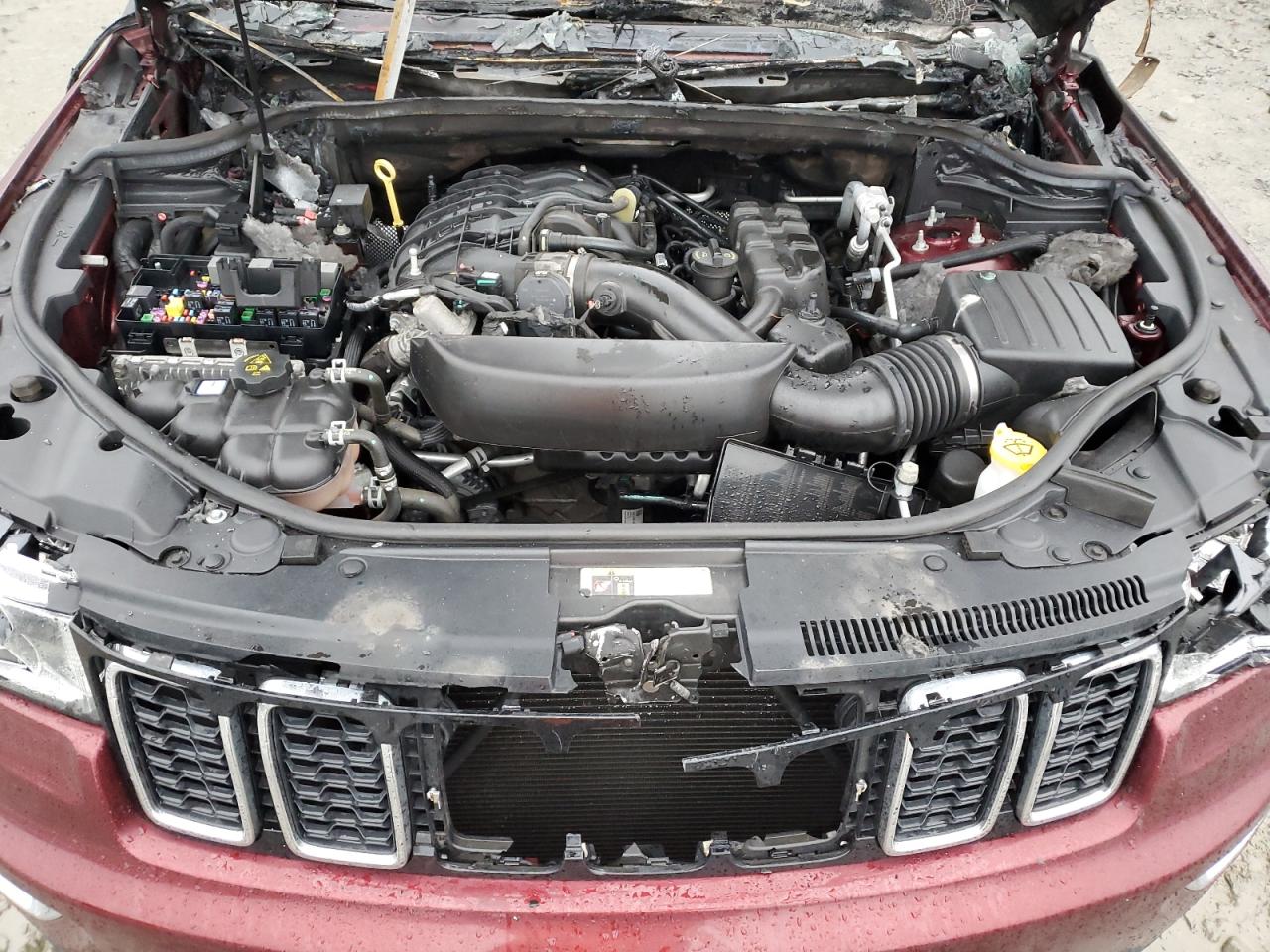 2018 Jeep Grand Cherokee VIN 1C4RJFAG0JC206650 Copart auction photo, burn damage thumbnail 11