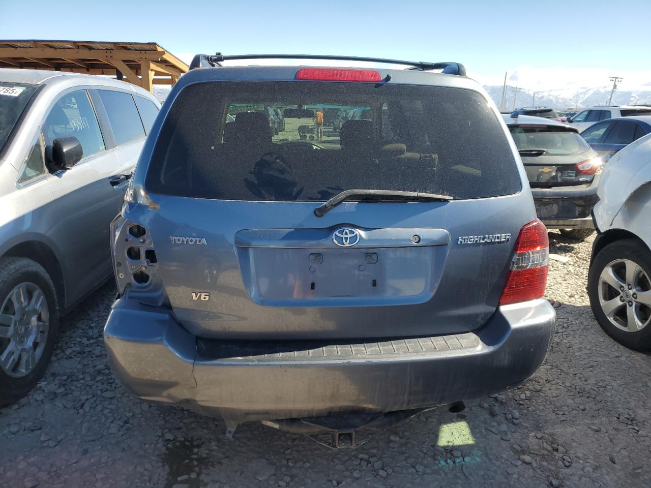 2005 Toyota Highlander VIN JTEDP21A650044023 Copart auction photo, rear end damage thumbnail 6