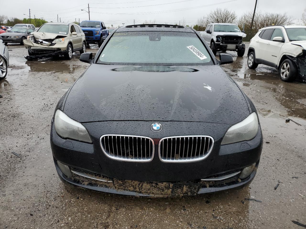 2011 BMW 5er VIN WBAFR1C52BC745814 Copart auction photo, front end / water/flood damage thumbnail 5