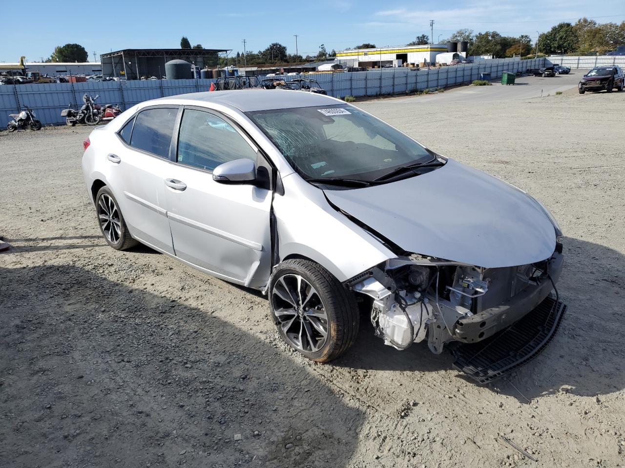 2019 Toyota Corolla VIN 2T1BURHE5KC207249 Copart auction photo, all over damage thumbnail 4
