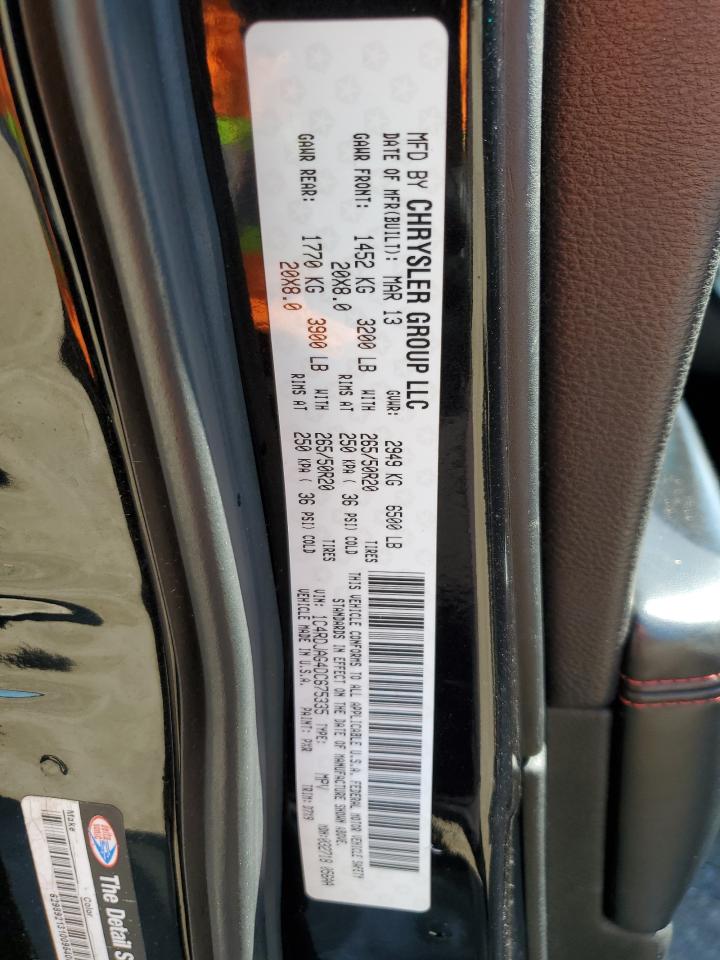 2013 Dodge Durango VIN 1C4RDJAG4DC675335 Copart auction photo, front end / minor dent/scratches damage thumbnail 14
