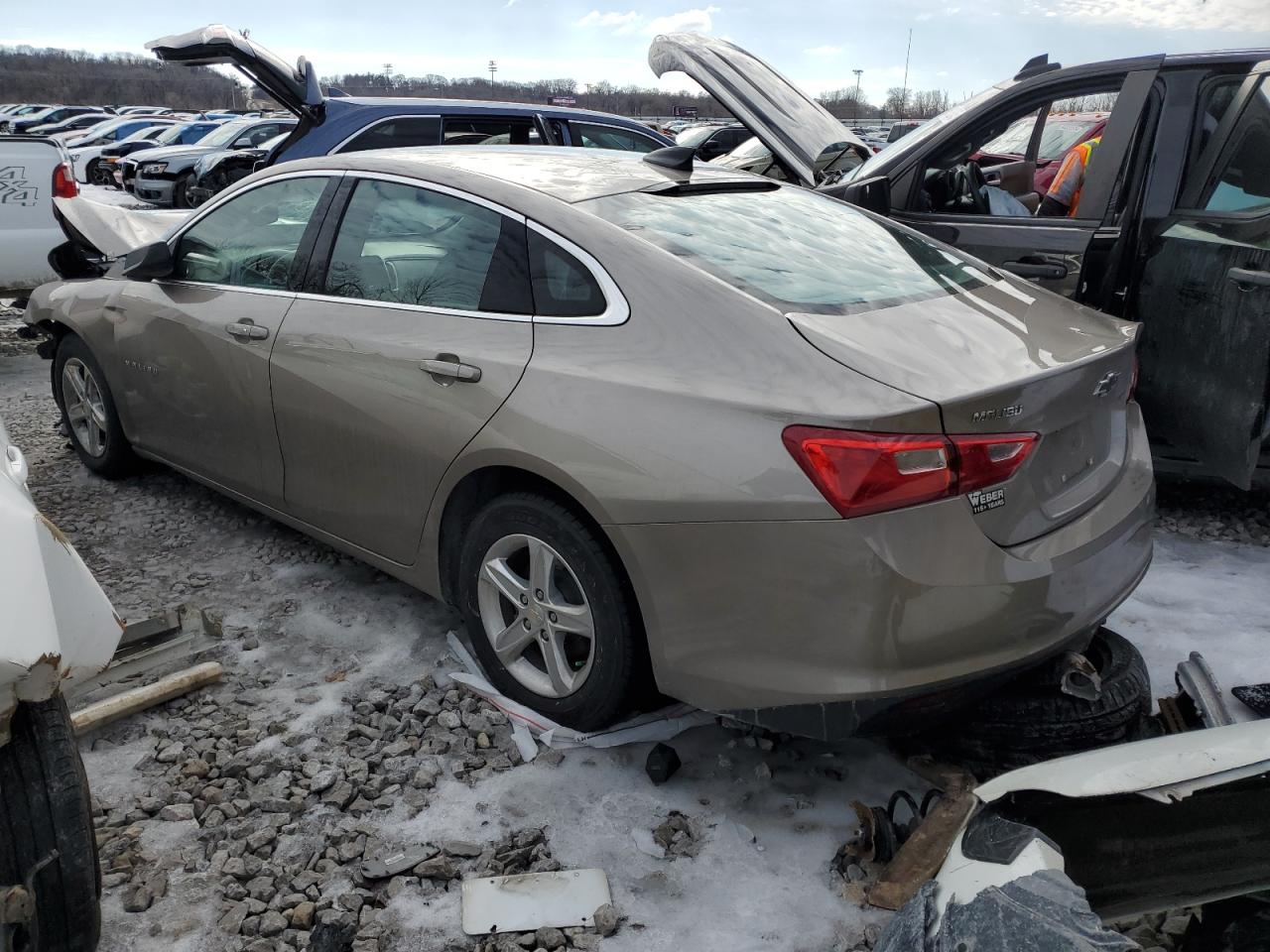 2022 Chevrolet Malibu VIN 1G1ZB5ST1NF211386 Copart auction photo, front end / rear end damage thumbnail 2