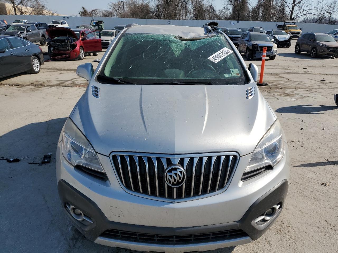 2016 Buick Encore VIN KL4CJBSB3GB661700 Copart auction photo, top/roof damage thumbnail 5