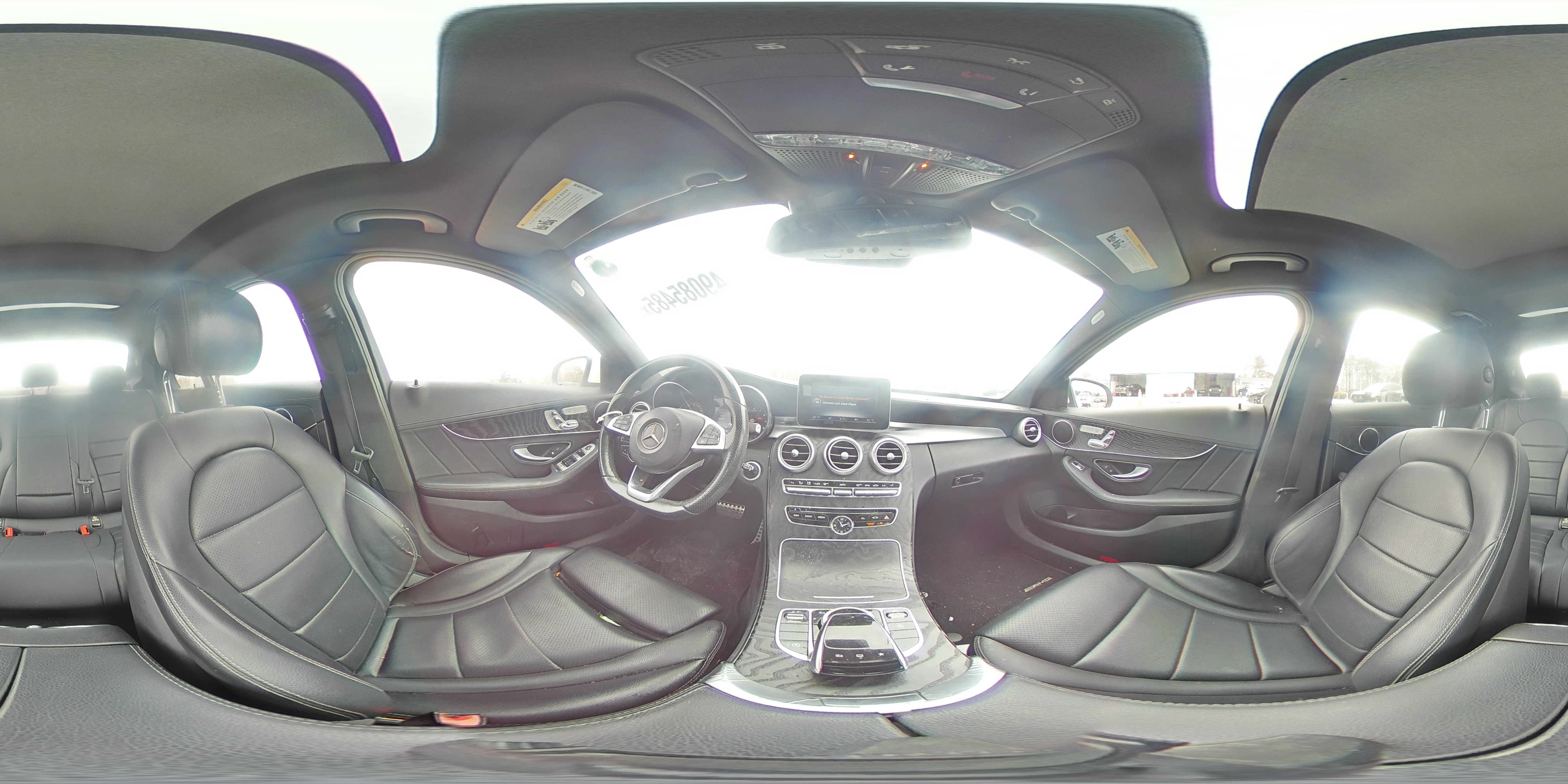 2016 Mercedes-Benz C-klasse VIN WDDWF4JBXGR173858 Copart auction photo, rear end damage thumbnail 13