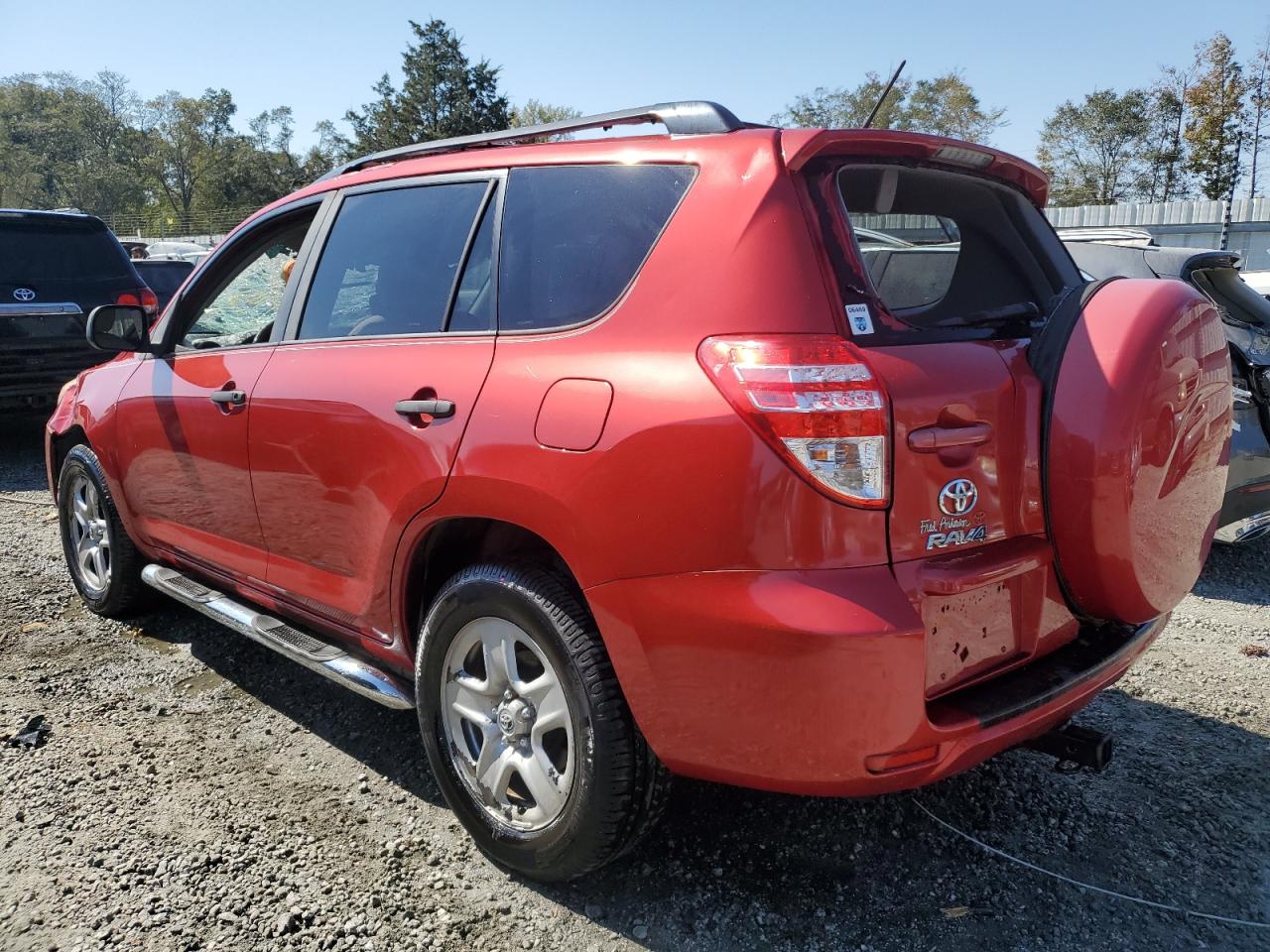 2011 Toyota RAV 4 VIN 2T3ZF4DV4BW093316 Copart auction photo, top/roof / front end damage thumbnail 2