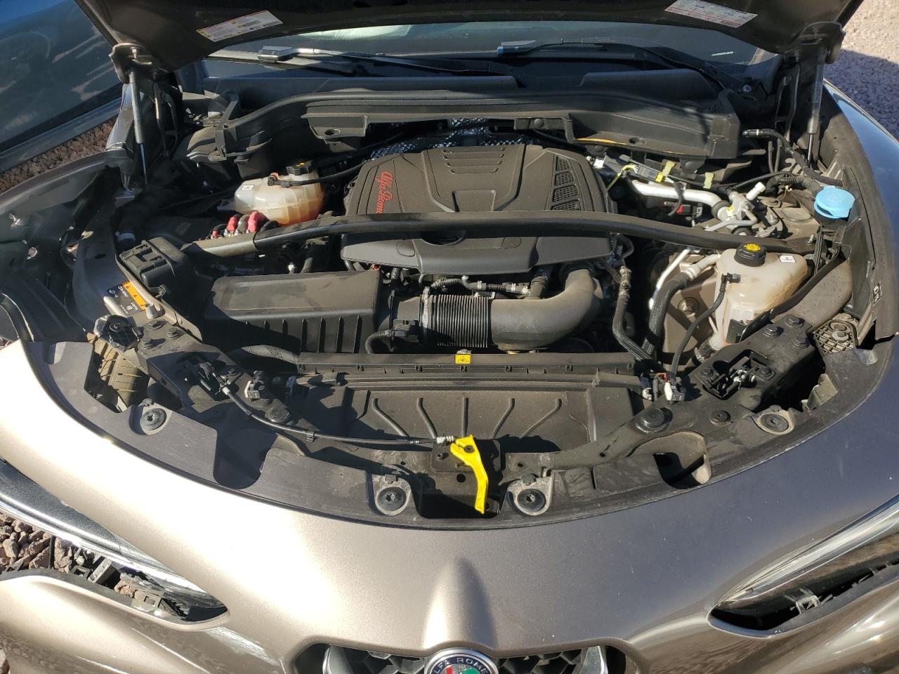 2019 Alfa Romeo Stelvio VIN ZASPAKBN0K7C45768 Copart auction photo, front end / side damage thumbnail 13