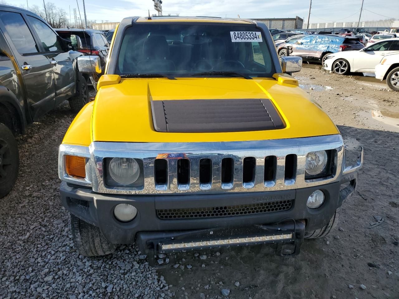 2007 Hummer H3 VIN 5GTDN13EX78196906 Copart auction photo, all over damage thumbnail 5