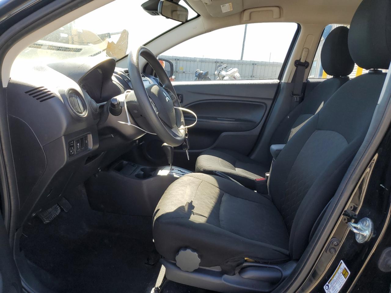 2021 Mitsubishi Mirage VIN ML32AUHJ9MH002821 Copart auction photo, front end / side damage thumbnail 7