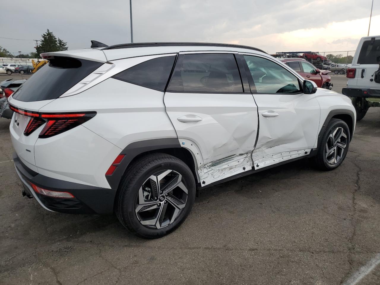2023 Hyundai Tucson VIN 5NMJECAE2PH288809 Copart auction photo, side damage thumbnail 3