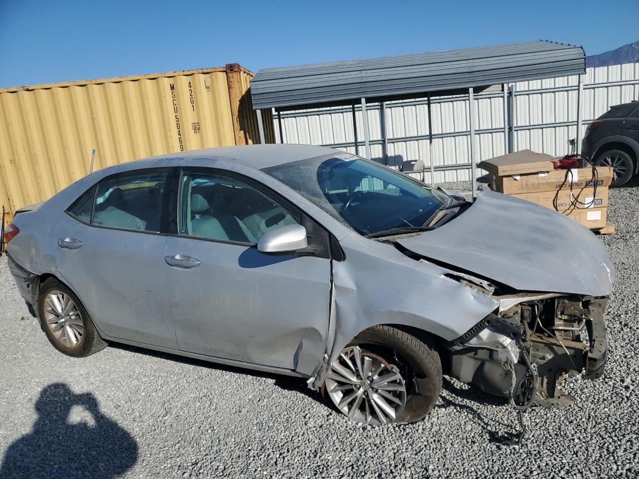 2014 Toyota Corolla VIN 5YFBURHE1EP127256 Copart auction photo, all over damage thumbnail 4