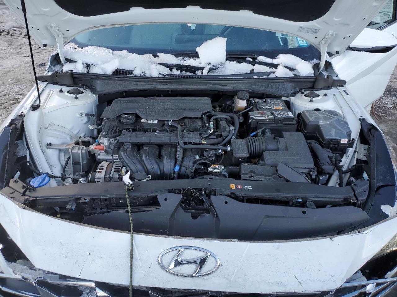 2021 Hyundai Elantra VIN 5NPLP4AG9MH031719 Copart auction photo, front end / minor dent/scratches damage thumbnail 12