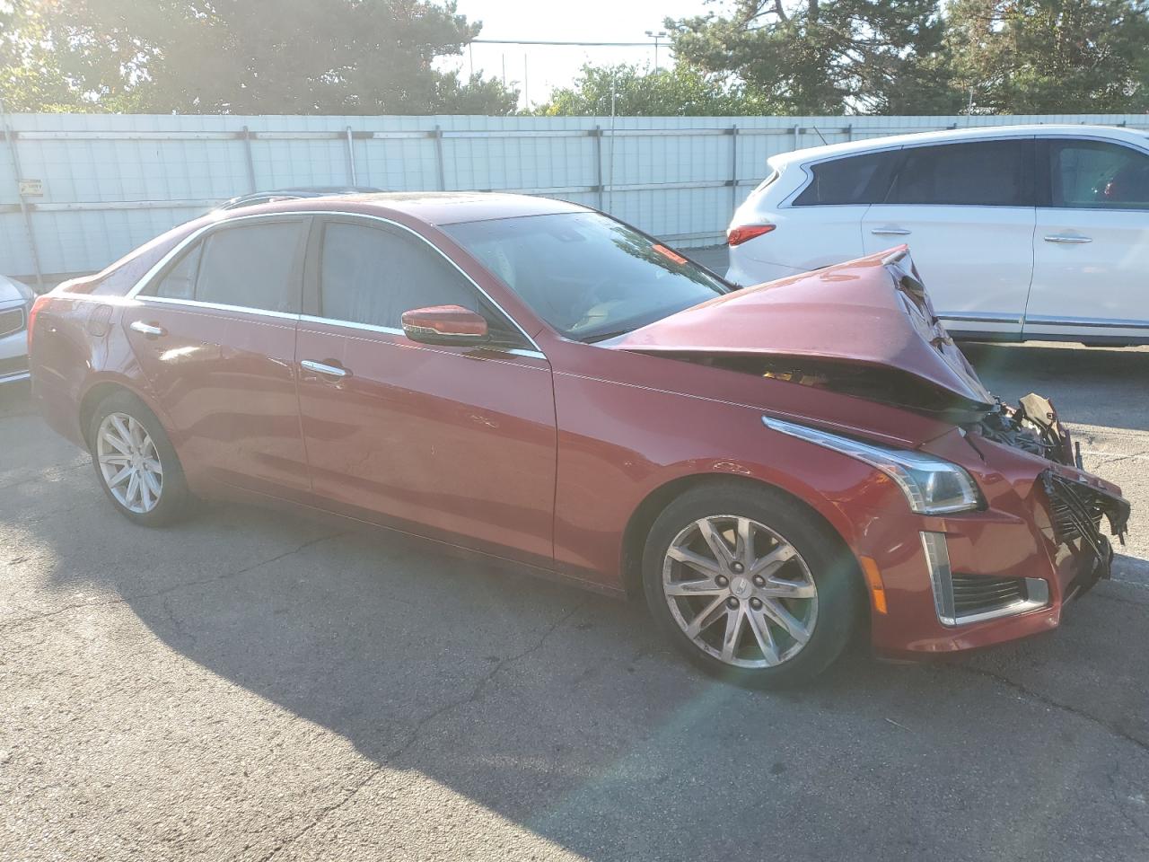 2015 Cadillac CTS VIN 1G6AX5SX6F0115995 Copart auction photo, front end damage thumbnail 4
