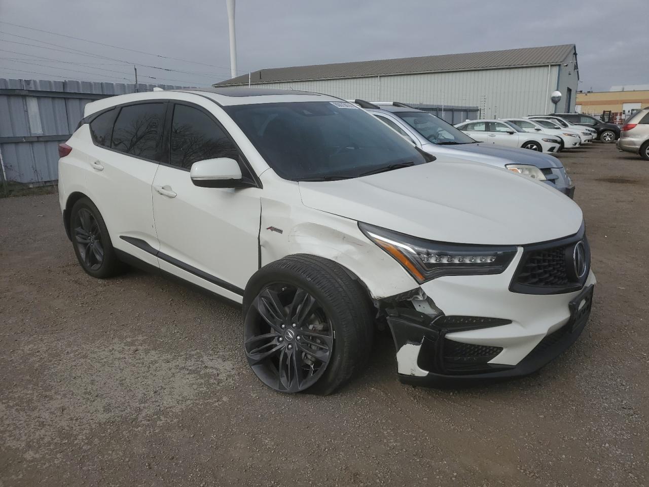 2019 Acura RDX VIN 5J8TC2H63KL806586 Copart auction photo, front end / undercarriage damage thumbnail 4