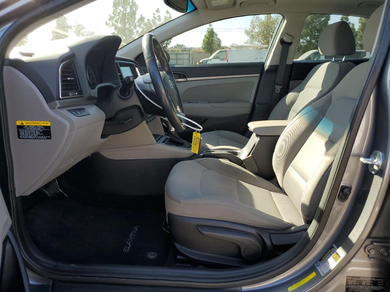 2018 Hyundai Elantra VIN 5NPD84LF0JH319856 Copart auction photo, rear end / side damage thumbnail 7