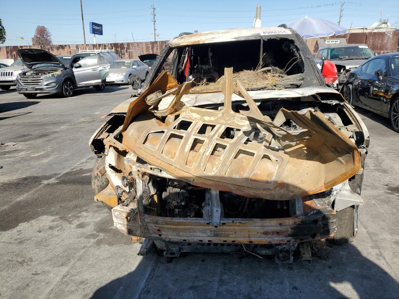 2021 Chevrolet Blazer VIN 3GNKBERS2MS548351 Copart auction photo, burn damage thumbnail 5