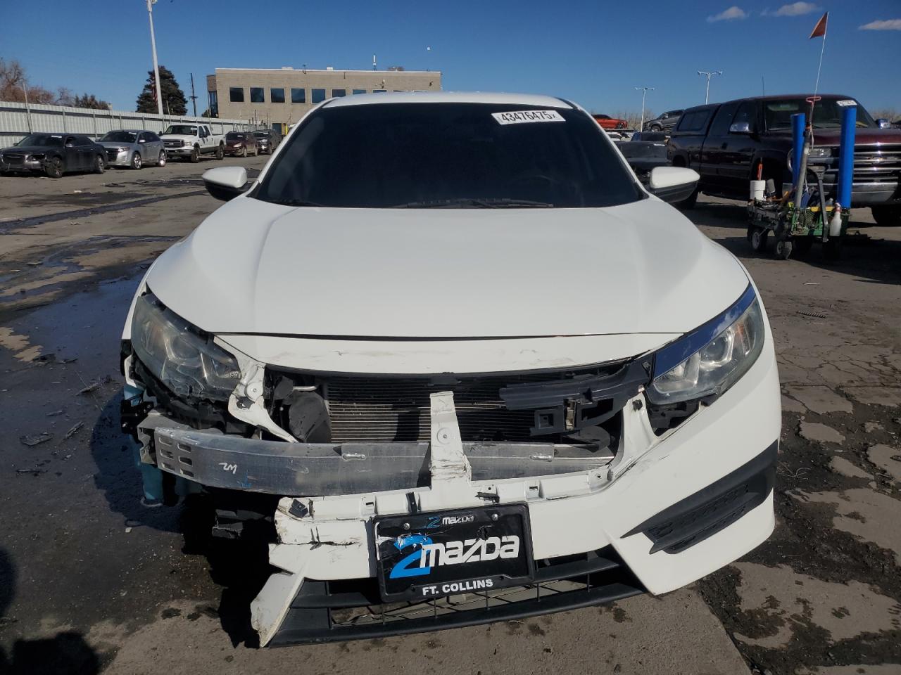 2016 Honda Civic VIN 19XFC2F50GE207215 Copart auction photo, front end damage thumbnail 5