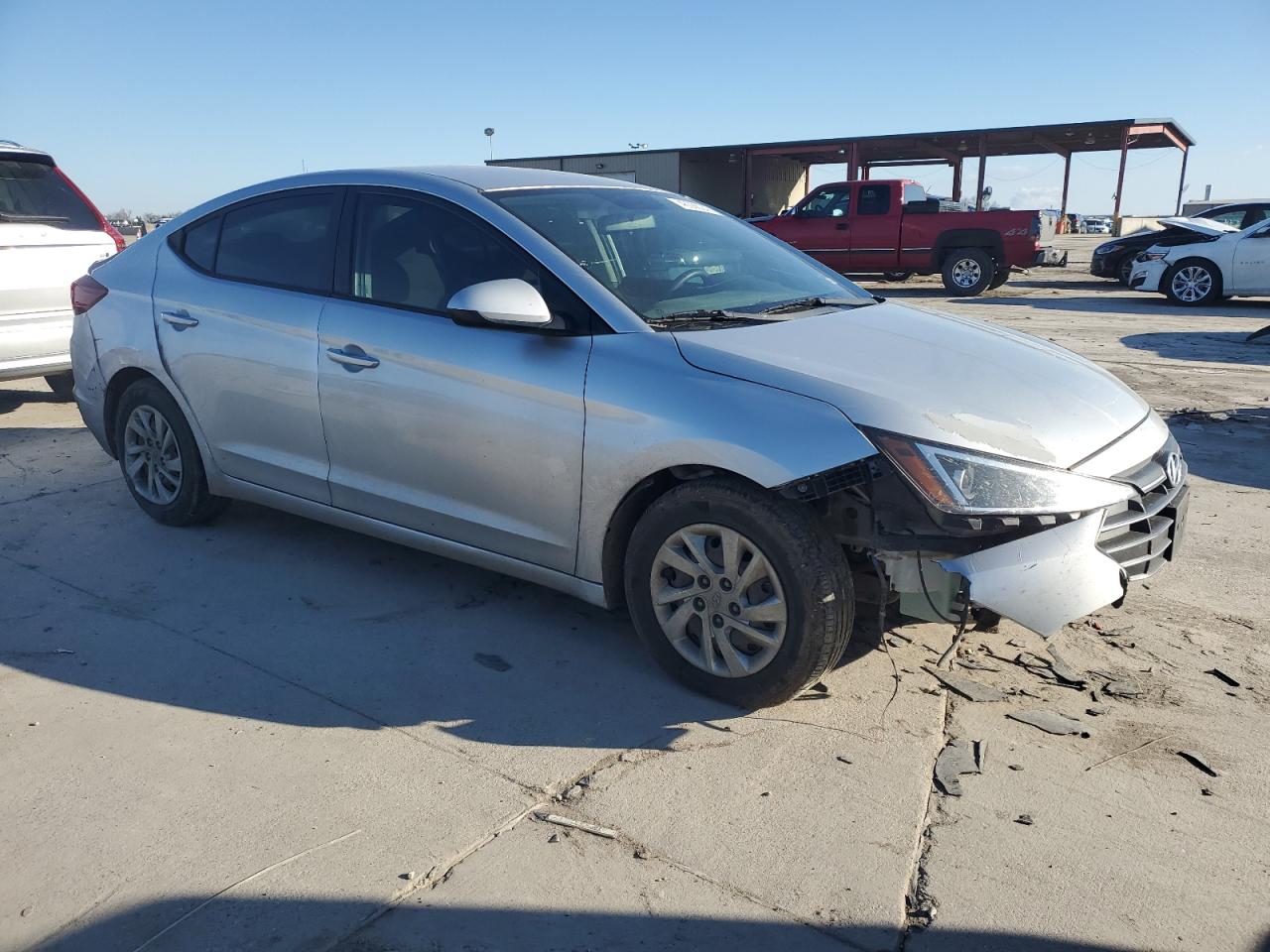 2019 Hyundai Elantra VIN KMHD74LF7KU762947 Copart auction photo, front end damage thumbnail 4
