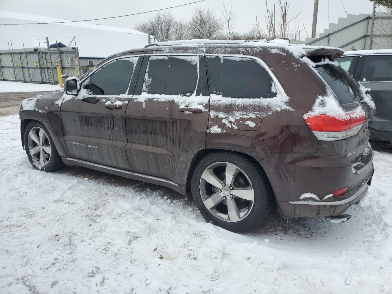 2015 Jeep Grand Cherokee VIN 1C4RJFJT6FC950774 Copart auction photo, front end / side damage thumbnail 2