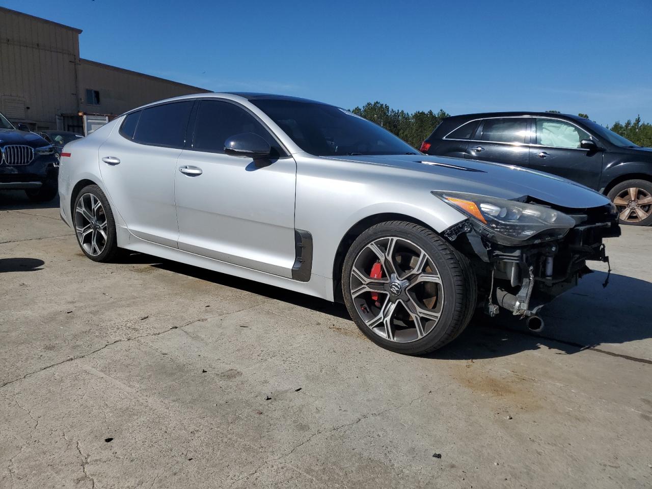 2018 KIA Stinger VIN KNAE45LC3J6017979 Copart auction photo, front end damage thumbnail 4
