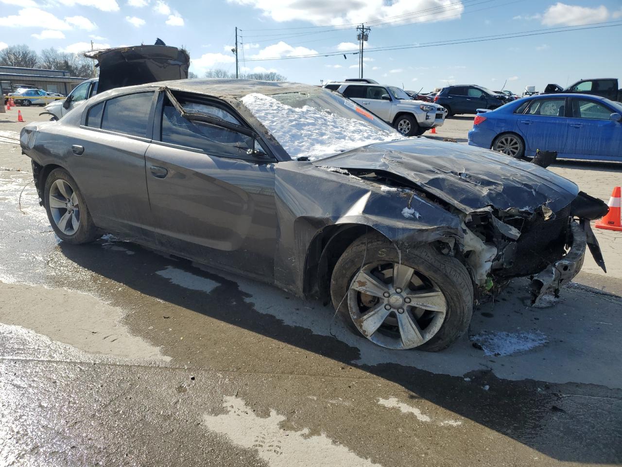 2017 Dodge Charger VIN 2C3CDXHGXHH503641 Copart auction photo, front end / all over damage thumbnail 4