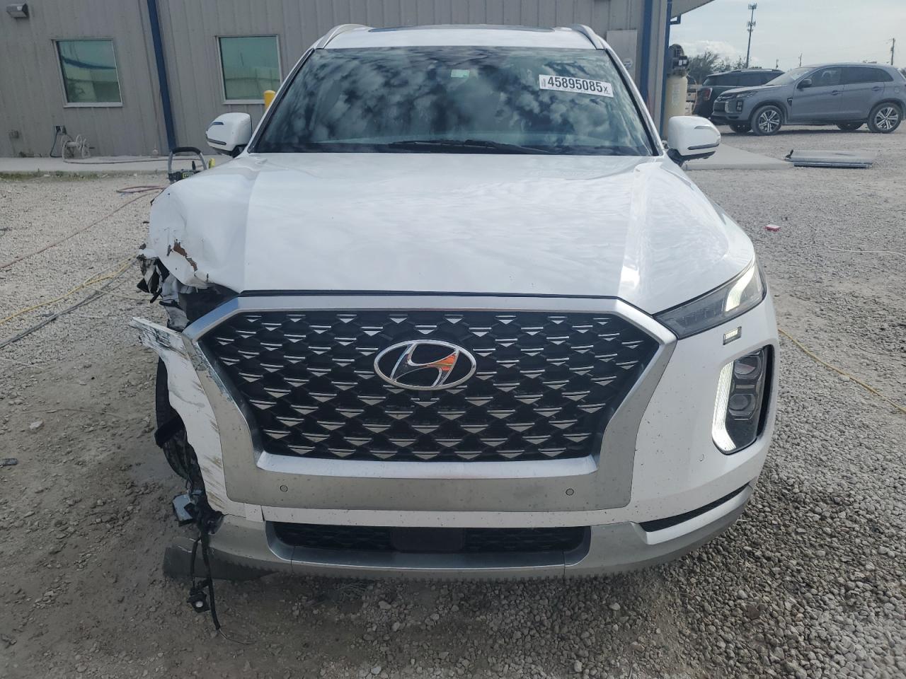 2021 Hyundai Palisade VIN KM8R7DHE7MU244815 Copart auction photo, front end damage thumbnail 5