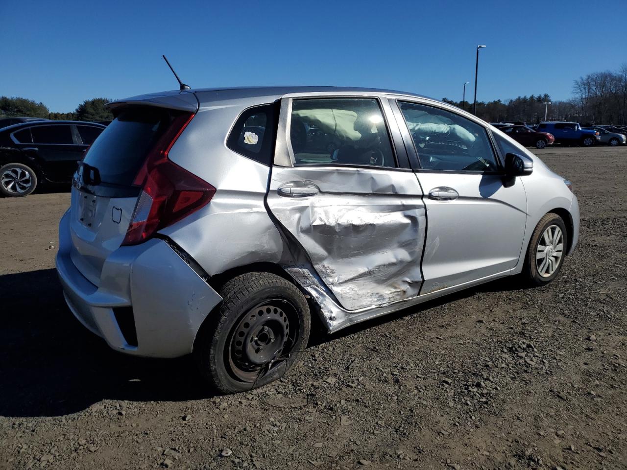 2016 Honda Fit VIN JHMGK5H53GX015730 Copart auction photo, side damage thumbnail 3