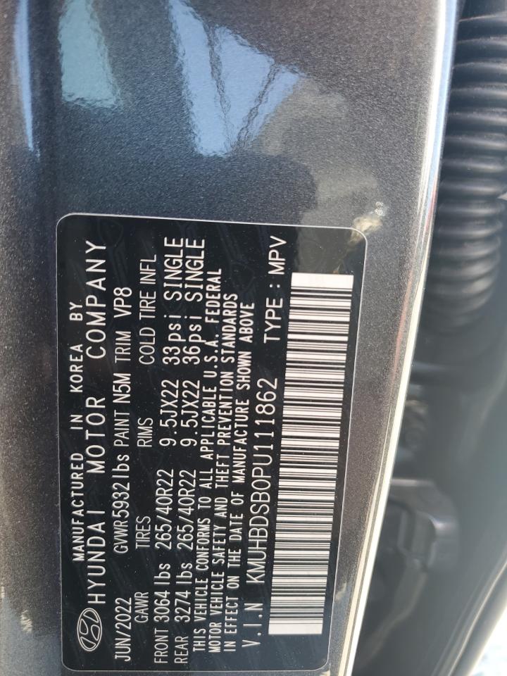 2023 Genesis Gv80 VIN KMUHBDSB0PU111862 Copart auction photo, all over damage thumbnail 14