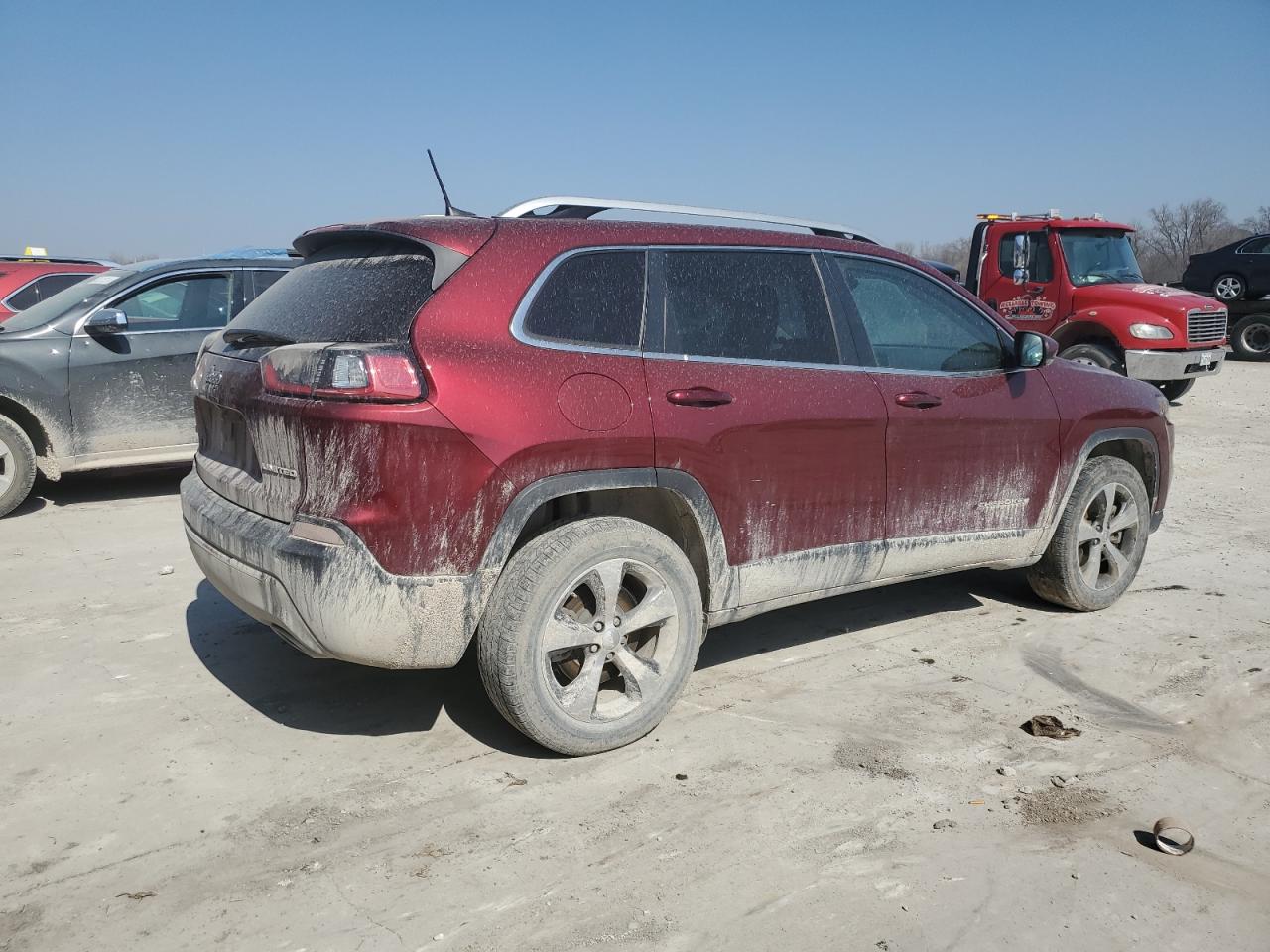 2019 Jeep Grand Cherokee VIN 1C4PJMDX9KD373902 Copart auction photo, side / front end damage thumbnail 3