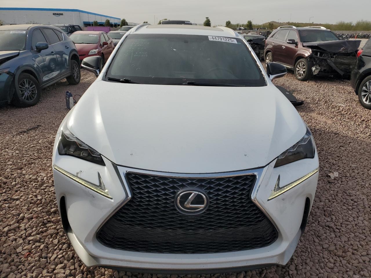2016 Lexus NX VIN JTJBARBZ3G2083201 Copart auction photo, rear end damage thumbnail 5