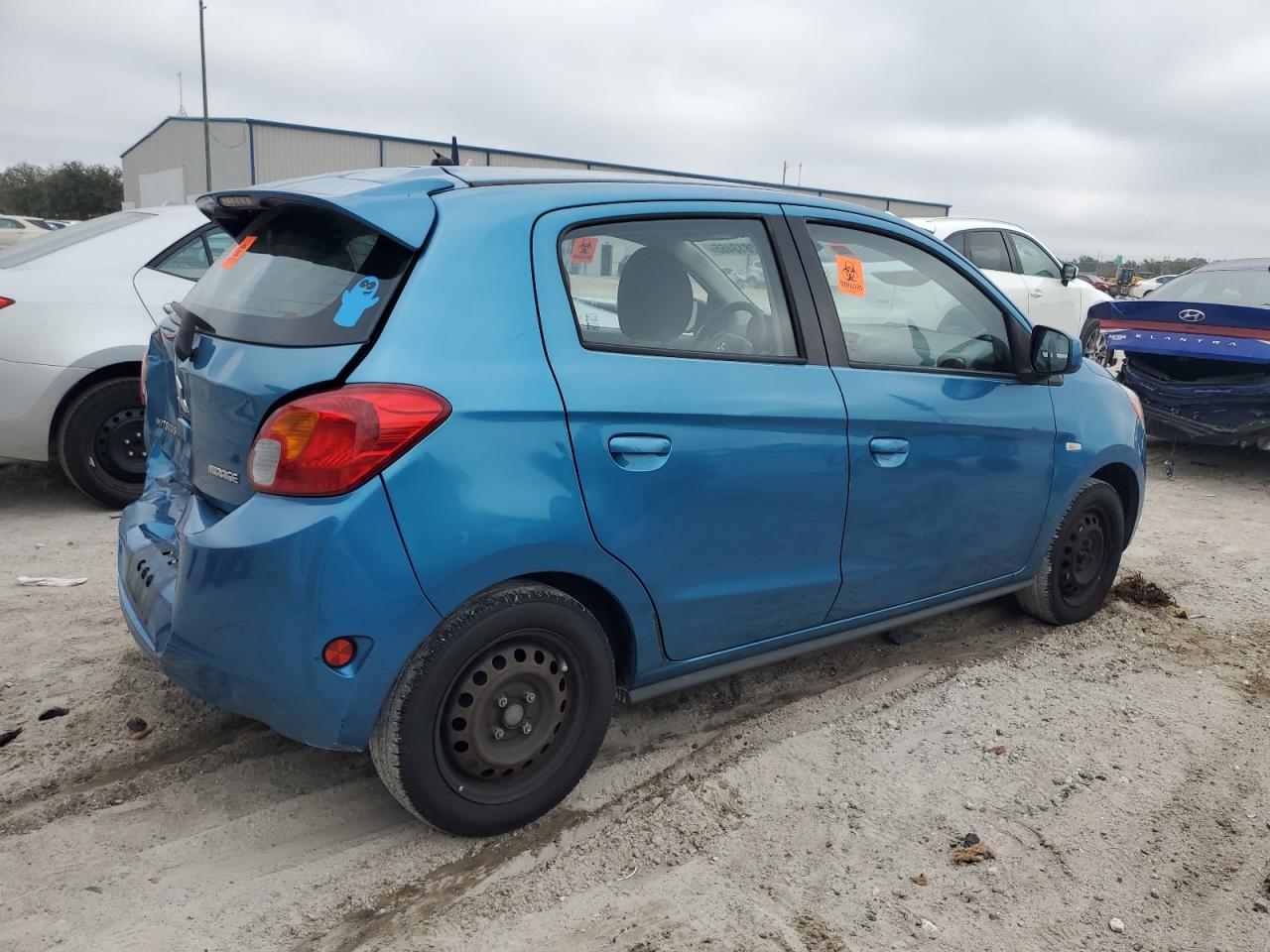 2015 Mitsubishi Mirage VIN ML32A3HJ2FH008750 Copart auction photo, rear end damage thumbnail 3
