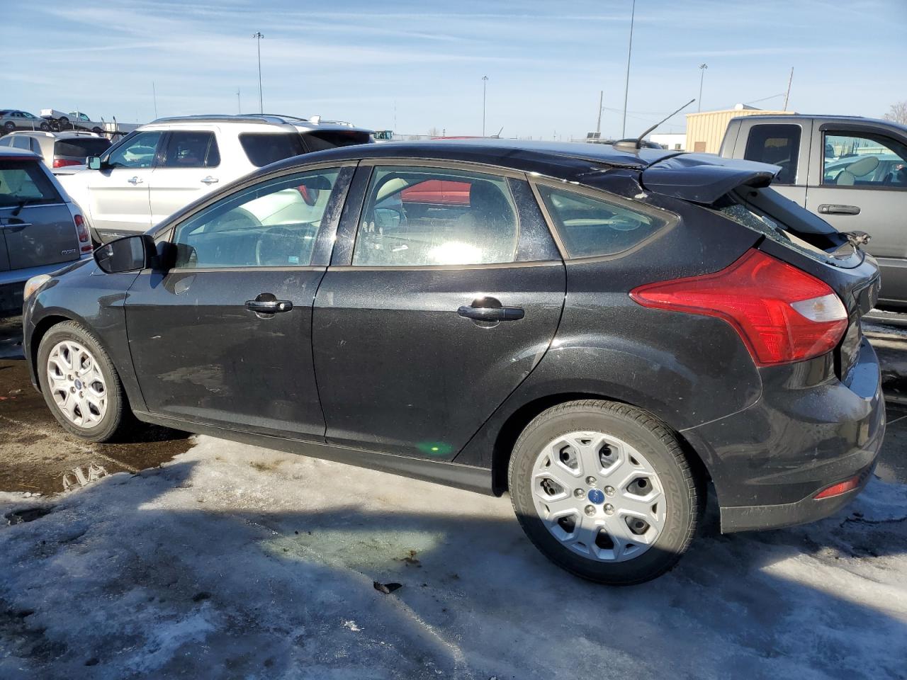 2012 Ford Focus VIN 1FAHP3K20CL354348 Copart auction photo, top/roof damage thumbnail 2