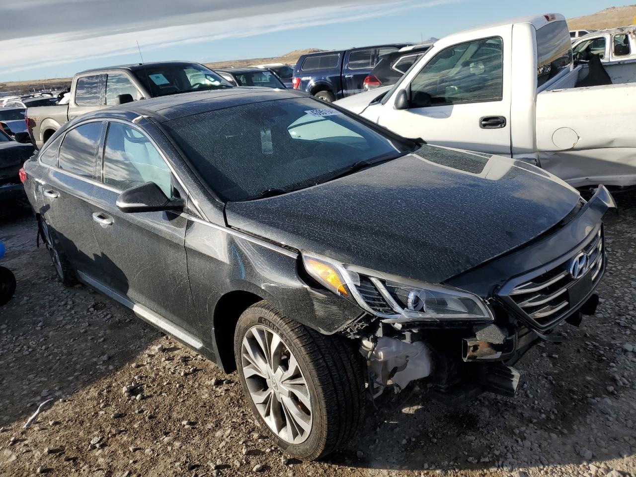 2017 Hyundai Sonata VIN 5NPE34AB7HH583489 Copart auction photo, front end damage thumbnail 4