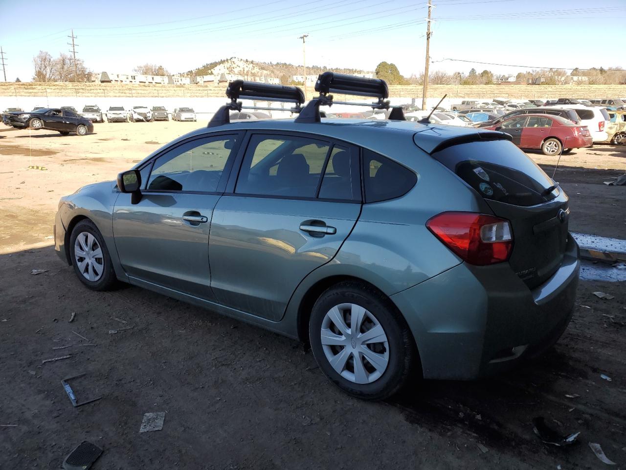 2014 Subaru Impreza VIN JF1GPAA60E8276714 Copart auction photo, side / front end damage thumbnail 2