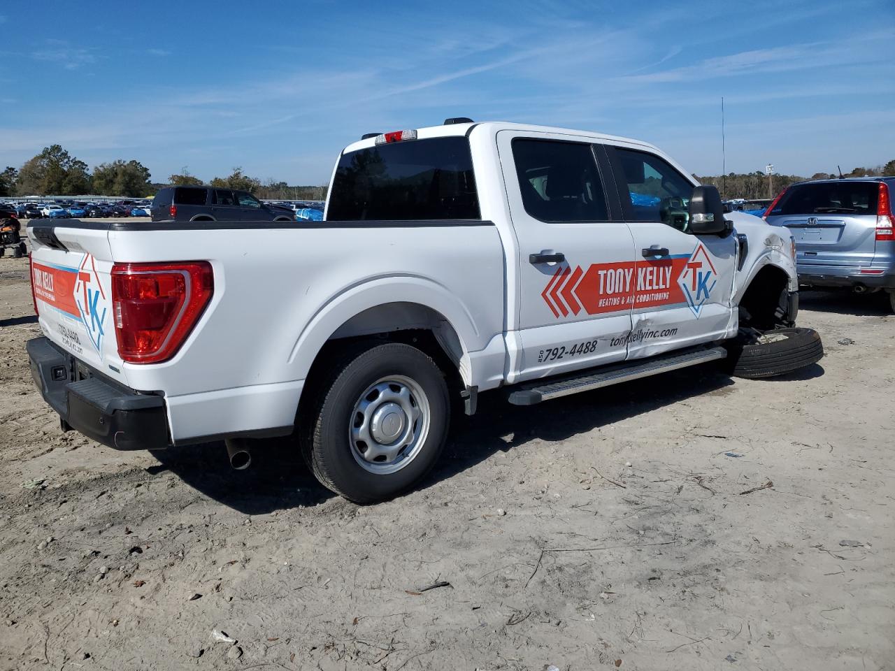 2021 Ford F-150 VIN 1FTEW1CP0MKD53111 Copart auction photo, undercarriage damage thumbnail 3