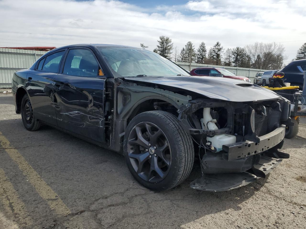 2018 Dodge Charger VIN 2C3CDXHG7JH221222 Copart auction photo, front end / side damage thumbnail 4