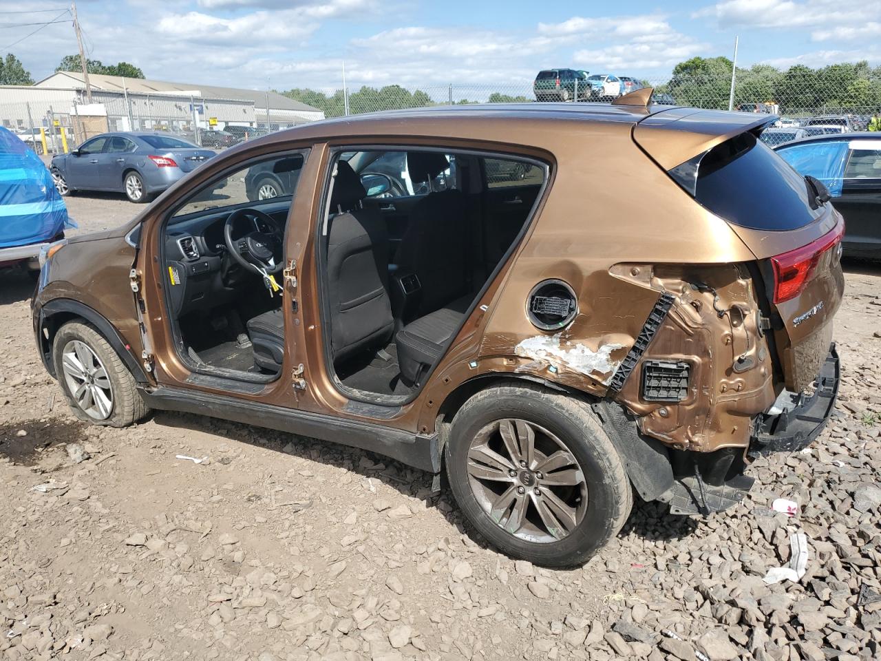 2017 KIA Sportage VIN KNDPM3AC7H7120118 Copart auction photo, all over damage thumbnail 2