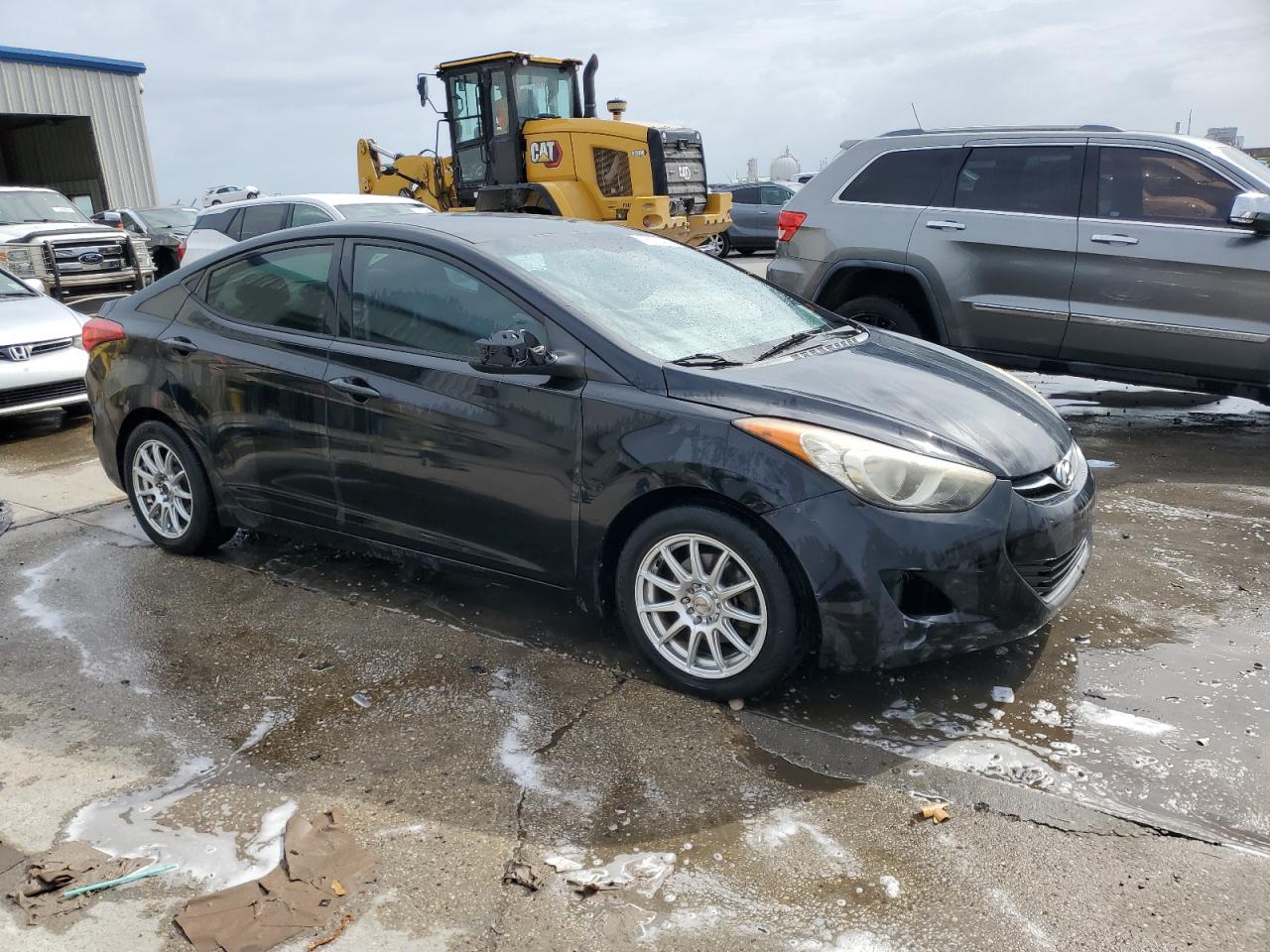 2013 Hyundai Elantra VIN 5NPDH4AE4DH453221 Copart auction photo, front end / side damage thumbnail 4