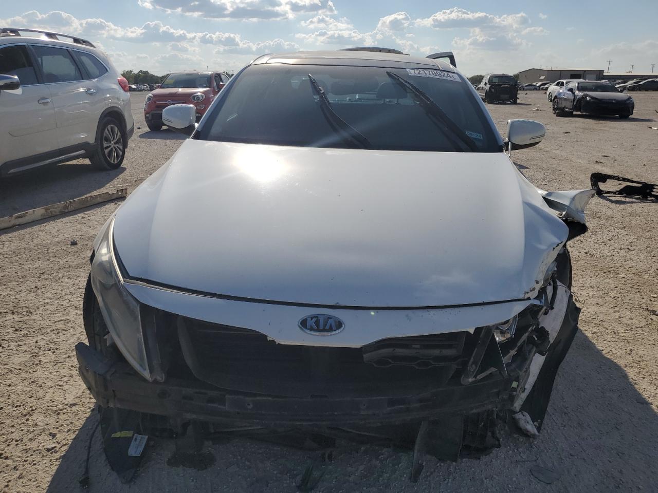 2012 KIA Optima VIN KNAGM4AD2C5009122 Copart auction photo, front end / side damage thumbnail 5