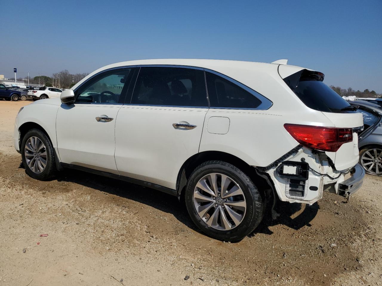 2015 Acura MDX VIN 5FRYD3H44FB003797 Copart auction photo, side / rear end damage thumbnail 2