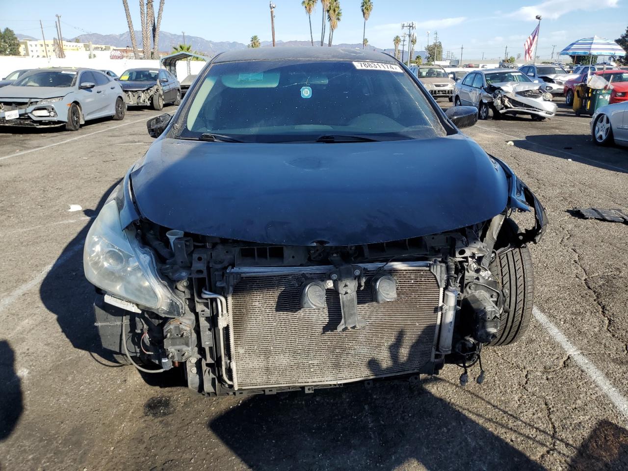 2013 Nissan Altima VIN 1N4AL3AP7DN454656 Copart auction photo, front end / minor dent/scratches damage thumbnail 5