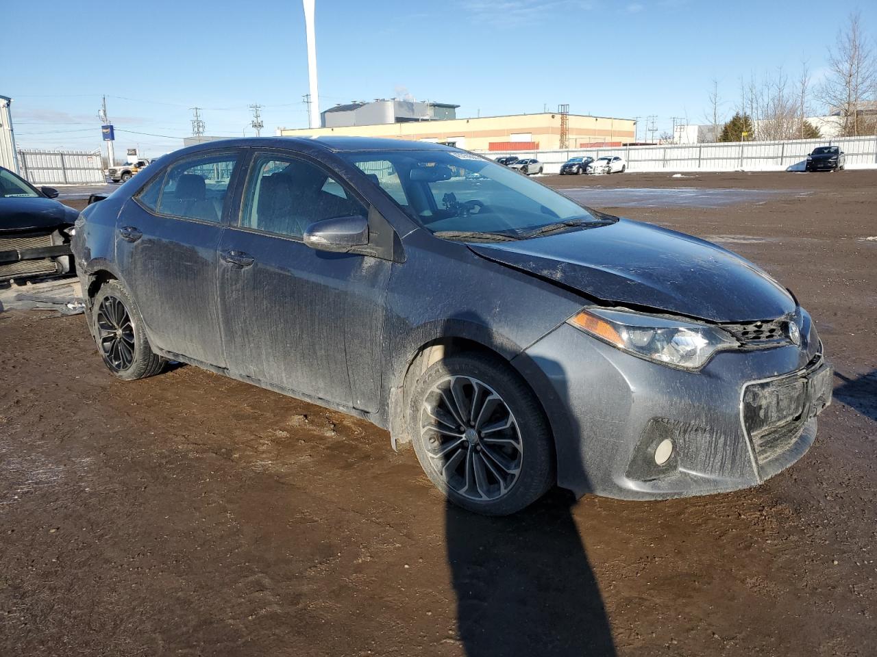 2015 Toyota Corolla VIN 2T1BURHE1FC445198 Copart auction photo, rear end / front end damage thumbnail 4